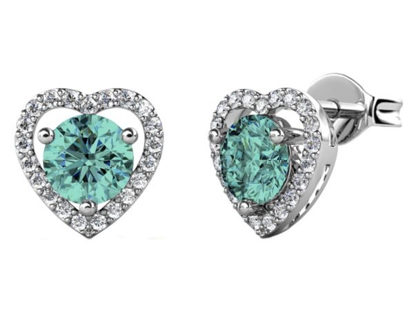 Pendientes Moissanite Colors Aquamarine