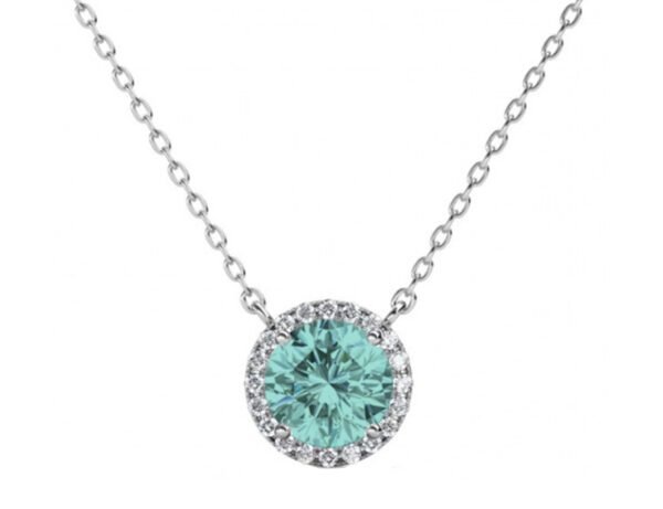 Colgante Moissanite Colors Aquamarine - Imagen 5